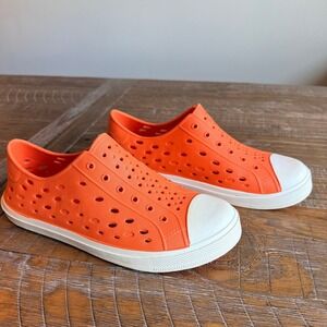 Crane Kids Orange Perforated Slip On Water Shoes Sneakers Size 9/10